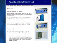 Tablet Screenshot of cooknell-electronics.co.uk